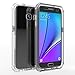 joylink Water Resistant Shock Absorption Dual Layer TPU Rubber Cover Case with Armor Bumper Symmetry Defender Envoy Series Compatible with Samsung Galaxy S7- Clear