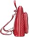 Coolcy New Fashion Women's Genuine Leather Backpack Casual Shoulder Bag (Red)