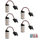5x 3V PLC Battery Replaces Micrologix 1400, Micrologix 1500, 1747BA, 1769-BA, 1769-BA2, 41761, 41763, 41764, SLC5/01, SLC500, 1769-L23-QBFC1B, 1769-L23E-QB1B, 1769-L23E-QBFC1B, 1769-L32E, 1769-L35E