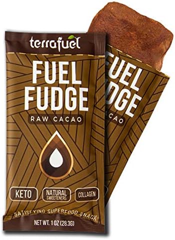 Keto Superfood Bar - Fuel Fudge - A Keto & Paleo Friendly, Low Carb, Sugar Free, Trail Ready Snack (Raw Cacao, Single Packet)
