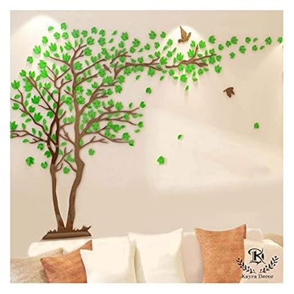 Kayra Decor Tree of Life Plastic Sheet Reusable Wall Stencil (Multicolour, 72x94-inch)