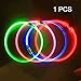 USB Rechargeable LED Necklace, Lighted Up Necklace Party Favors, Great for Birthday Party Outdoor Activities by IllumiFun - Blue