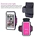 Triomph Armband for iPhone 8 Plus/7 Plus/6 Plus/6S Plus etc. with Key Cards Money Holder for Running, Sports, Jogging, Hiking, Biking - Rose