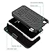 iPhone 4 Case, iPhone 4S Holster Case, NageBee Ultra Slim [Swivel Belt Clip] Kickstand Armor Shockproof Protective Defender Cover Shell Combo - Black