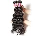 UNice Hair Icenu Series 10A Brazilian Natural Wave Virgin Hair 1 Bundle of Hair Weft, Unproceesed Human Hair Extensions Natural Color 100g/pc (22inch)