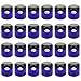 24 x 2oz New & Empty DIY Cobalt Blue Jars with Black Dome Liner Lids by COTU (R) ( Suitable for Storing Salve, Cream, Diy Beauty, Essential Oils, Lotion, Apothecary, Body Butter & Sugar Scrub)