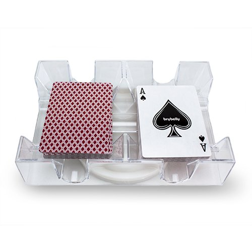 2 Deck Revolving Rotating Playing Card Tray Draw and Discard Holder