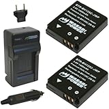 Wasabi Power Battery (2-Pack) and Charger for Ricoh DB-65 and Ricoh G700, G700SE, G600, GR, GR Digital, GR Digital II, GR Digital III, GR Digital IV, GX100, GX200, Caplio R3, R4, R5, R30