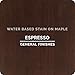 General Finishes Water Based Wood Stain, 1 Quart, Espresso