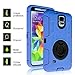 Samsung Galaxy S5 Case, Galaxy S5 Case, BENTOBEN Hybrid Protective Soft&Hard Case with Rotating Kickstand Belt Clip Holster Cover Case for Samsung Galaxy S5 S V I9600 GS5 All Carriers, Dark Blue