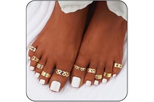 ONBRIG Toe Rings for Women Adjustable Toe Rings for Women Open Toe Ring Summer Beach Foot Jewelry