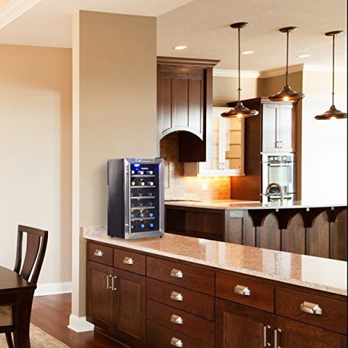 NewAir AW181E 18 Bottle Thermoelectric Wine Cooler, Black Buy Online