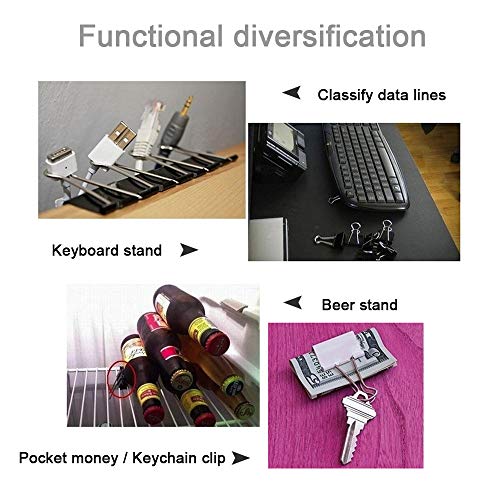 MOKAOU Binder Clips 130pcs Heavy Duty Small, Medium, Large Sizes, Paperwork and Document Clamps - Thumbnail 3