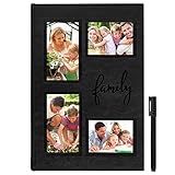 Americanflat Embroidered Photo Album - Holds 300 Photos - Fits Photos Size 4x6 inches - 4 Opening Cover - Ultra-Fine Tip Pen Included