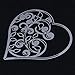 Whitelotous Cutting Dies Cut Dies Stencil Metal Template Mould for DIY Scrapbook Album Paper Card (Hollowout Heart)