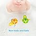 Zooawa [6 Pcs] Baby Bath Toy, Swimming Floating Turtle Bathtub Wind-up Toddler Toys Summer Pool Water Bath Fun Time Cute Sets,Eco-Friendly Material, 3 Colors - Blue, Orange, Green