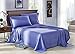 Honeymoon 1800 Brushed Microfiber Embroidered Bed Sheet Set, Ultra Soft, Queen - Light Blue
