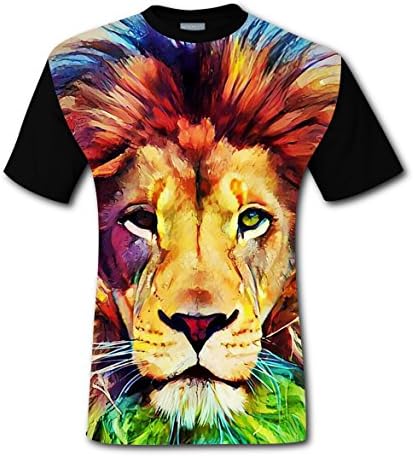 Men's colorful Lion T-Shirt,The Office T-Shirts, TV Show T-Shirts
