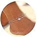 Anklets for Women Gold Plated Foot Jewelry Boho Faux Opal Foot Chain Summer Layer Anklets Bracelet Charm
