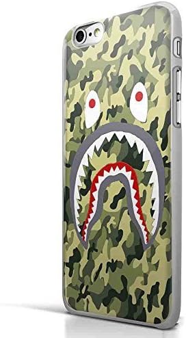 XILING Bape Shark Army Military Texture for Iphone and Samsung Galaxy Case (iphone 6/6s plus White)