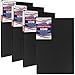 U.S. Art Supply 16x20 inch Black Canvases for Painting, 4 Pack Bulk Stretched Artist Canvas Professional Primed - Ideal for Arts & Crafts, Heavy-Weight Gesso - Acrylic Pouring, Oil Paint