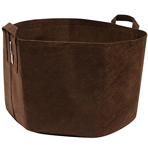 Root Pouch Non-Degradable Reusable Grow Bag with Handles (30 Gallon, Brown)