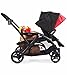 Contours Options Tandem Double Stroller, Red Velvet