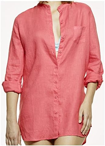 Margaritaville Women's Relaxed Linen Shirt