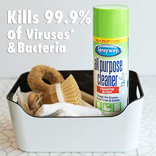 Sprayway SW5002R All Purpose Disinfectant Cleaner, Foaming Action, 19