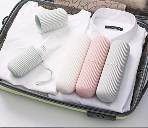 Toothbrush Travel Case Hard Plastic Tooth Brush Container Portable Toothbrush Cup Holder for Storage Toothbrushes and Toothpaste