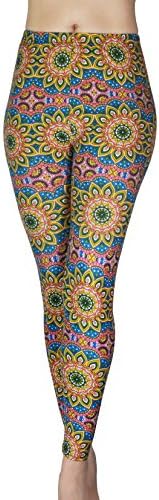 Comfy Yoga - Super Soft Printed Fashion Leggings - Slim Elastic Waistband - Colorful Fun Prints