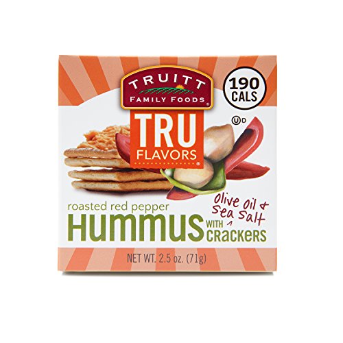 Truitt Family Foods Tru Flavors Roasted Red Pepper W/Crackers Snack Pack, 2.5 Ounce, 12 Pack