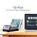 Kavalan 10 Port USB Charging Station Dock & Organizer, Universal Desktop Tablet & Smartphone Multi-Device 10 Port USB Charger Hub Auto Detect Smart Rapid Charging Technology