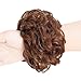 AISI BEAUTY 100% Human Hair Scrunchies Extension Curly or Messy Bun Hair Pieces for Women Donut Updo Ponytail Hair Chignons