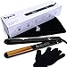 Argus Le 1 Inch Professional Ceramic Ionic Flat Iron Hair Straightener with LED Display, Instant Heat Up Salon Tool for All Hair Styles, Dual Voltage for Worldwide Travel(Auto Shut Off, Black)