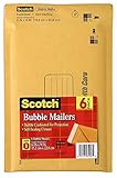 Scotch Bubble Mailer, 6 in x 9 in, Size #0, 6-Pack (7913-6)
