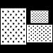 Petift American Flag Stencil Template-8 Pieces 50 Stars - Reusable Star Stencil for Painting on Wood,Fabric,Glass,Paper,Airbrush,Walls Art,Artwork,DIY Craft Making,2 Large,3 Medium and 3 Small