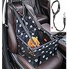 GoBuyer-Waterproof-Dog-Car-Seat-Booster-Car-Booster-Seat-for-Dogs-Free-Strap GoBuyer Waterproof Pet Dog Car Seat Booster Carrier with Seat Belt Harness and Headrest Strap for Puppy Cat