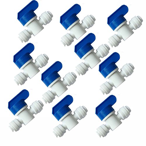 Malida Quick Push to Connector, Water Tube Fitting,1/4" Tube OD Plastic