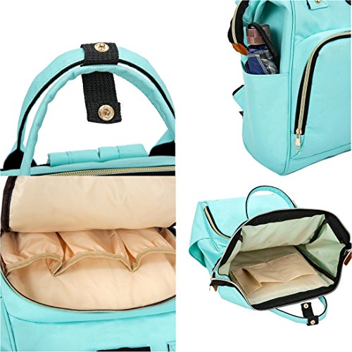 Diaper Bag Backpack Women Large Capacity School Bags Laptop Travel Nappy Bags (Hot Pink)
