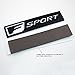 Matte Black F-Sport Logo ABS Badge Trunk Emblem OEM Long Size (Trunk)