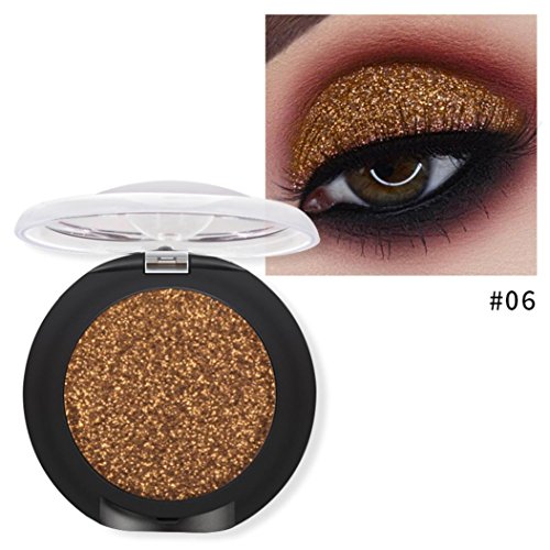 Best eyeshadow palette Cosmetics, Makeupstore Long Lasting Diamond Glitter Shimmering Colors Eyeshadow Palette Pearl Metallic Eye Shadow Press Powder Cosmetic Makeup palette organizer (F) - Thumbnail 2