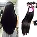 ISEE Hair 8A Brazilian Virgin Straight Human Hair Bundles 3 Bundles 100% Unprocessed Human Hair Weave Extensions Natural Color Can Be Dyed and Bleached 12 14 16inches