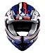 WOW Youth Kids Motocross BMX MX ATV Dirt Bike Helmet Shark Blue