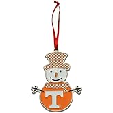 Tennessee Volunteers Snowman Metal Christmas Ornament