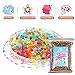 Water Beads 2.5lb (100,000 Beads), Non-Toxic Jelly beads for kids Summer Pool Parties, Sensory Toys, Plants, Vase, Spa Refill, Wedding and Home Decor, 9 Colors O&O smart Transparent Soft Beads