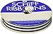 Schiff Ribbons 44207-3 10-Yard Candy Stripe Ribbon, 5/8-Inch, Black/White Stripe
