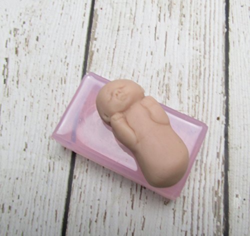 Mold Bundled Baby Miniature One Piece Mold for the Polymer Clay Bundled Baby Head and Body Shape