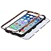 MYTURTLE Shockproof Hybrid Case Hard Silicone Shell High Impact Protection Package Including [9H Flexible Nano Glass Protector] Full Body Cover for iPhone 6s, iPhone 6, Ball Sports Basketball