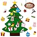 UMIKU Felt Christmas Tree for Toddlers Kids Wall Decorations 30pcs Ornaments DIY Christmas Tree for Toddlers Kids Xmas Gifts New Year Home Door Wall Hanging Decorations Christmas Décor, 39.4 Inches